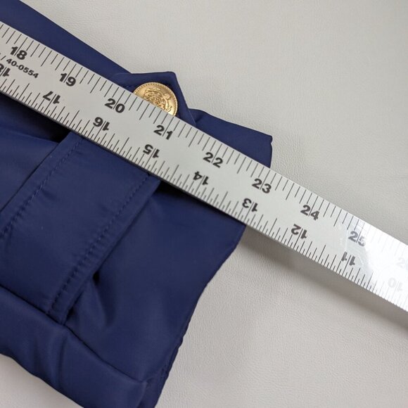 J. Crew Women's Pea Coat Puffer Jacket - Size XS Blue - Picture 12 of 15